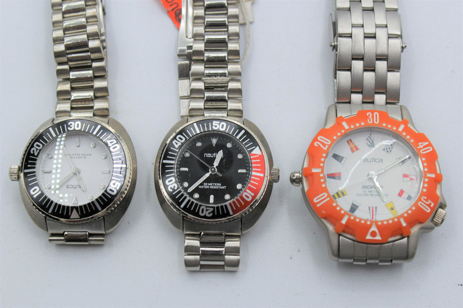 3 Nautica Stainless Steel/Chrome Banded Watches (1 of 5)