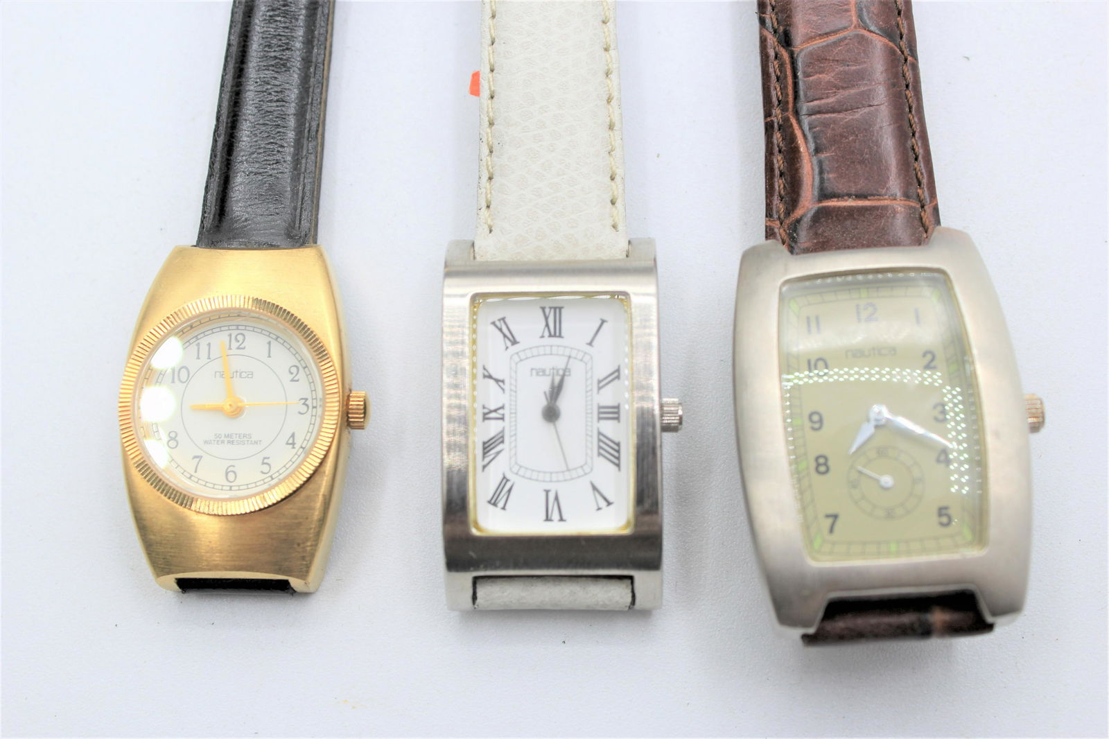 3 Nautica Leather Banded Watches (1 of 5)