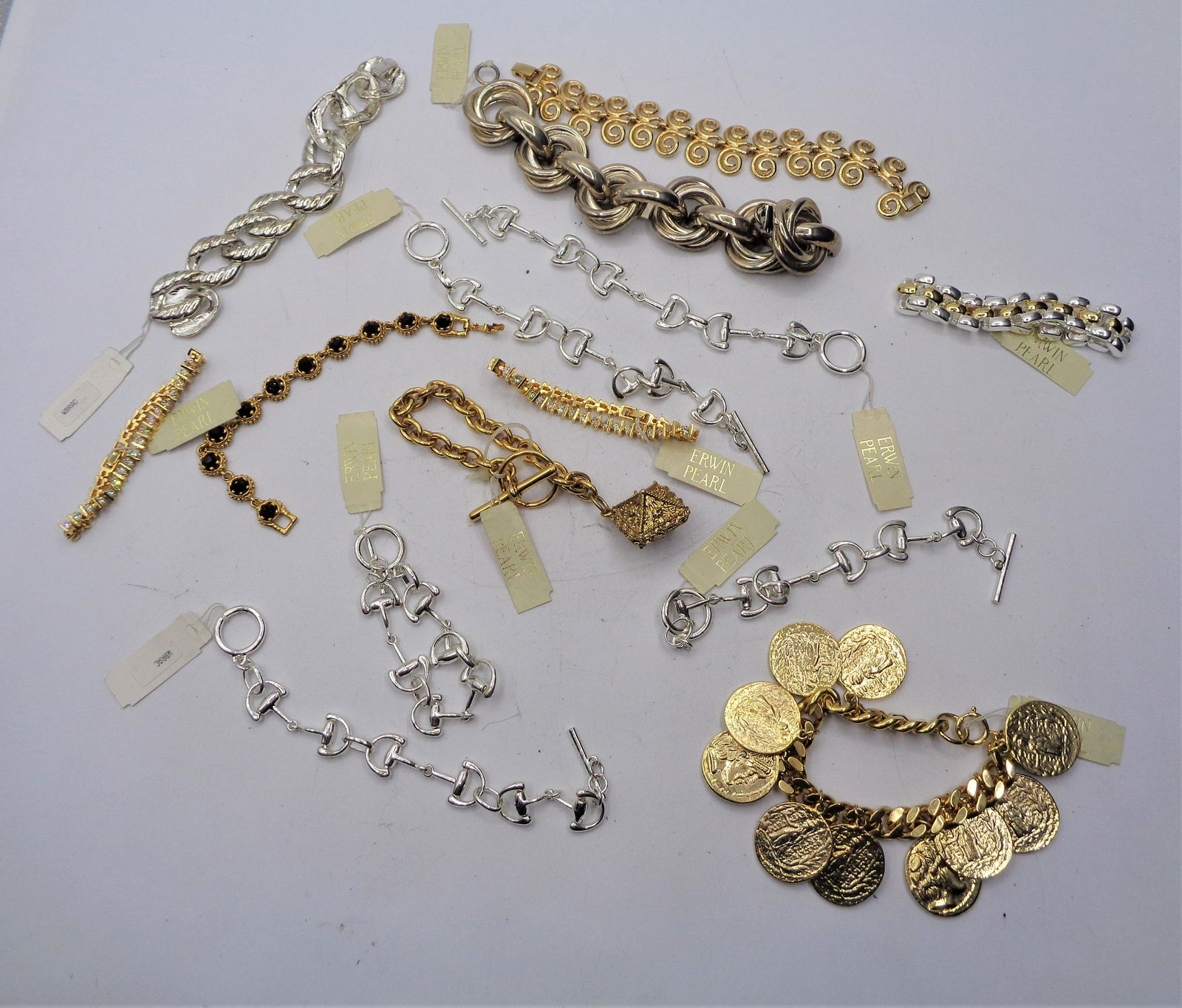 14 Piece "Erwin Pearl" Bracelet Lot (1 of 5)
