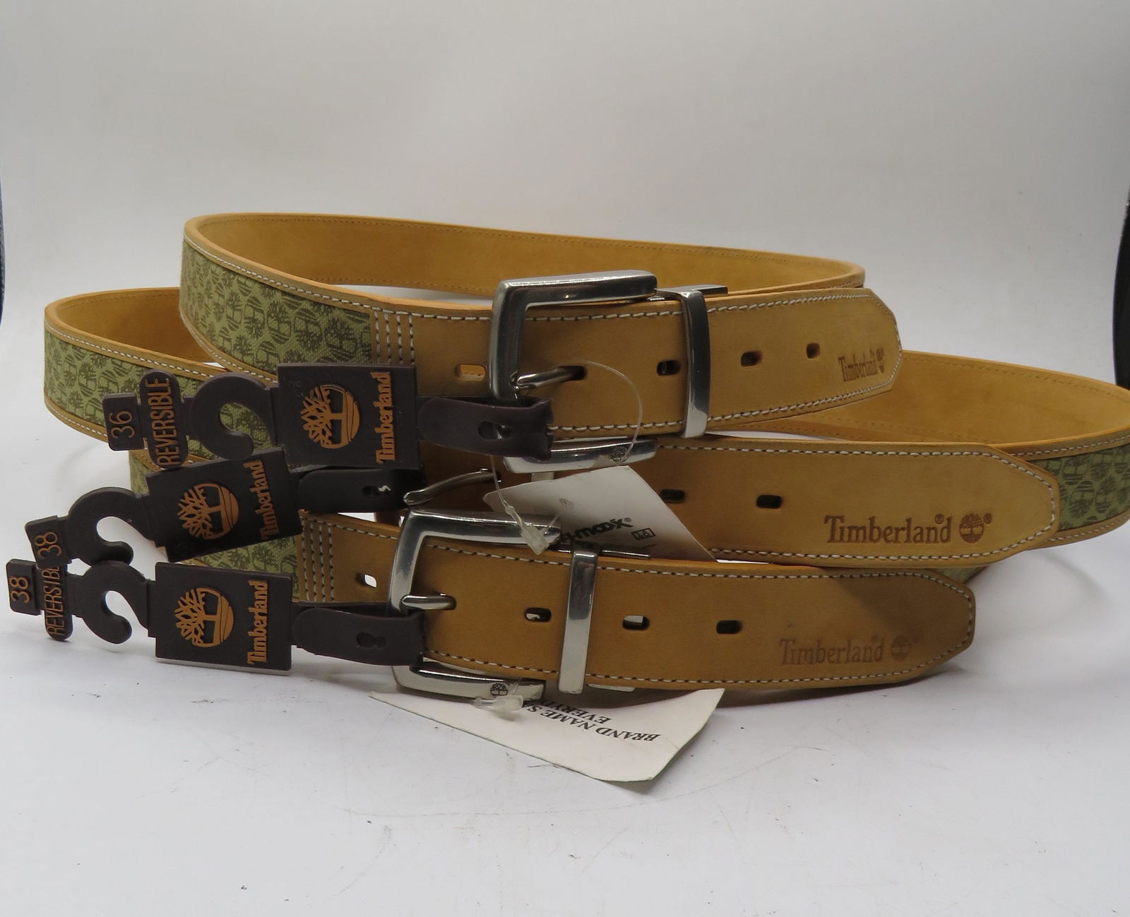 Lot of 3 Leather Reversable Timbaland Belts (1 of 3)