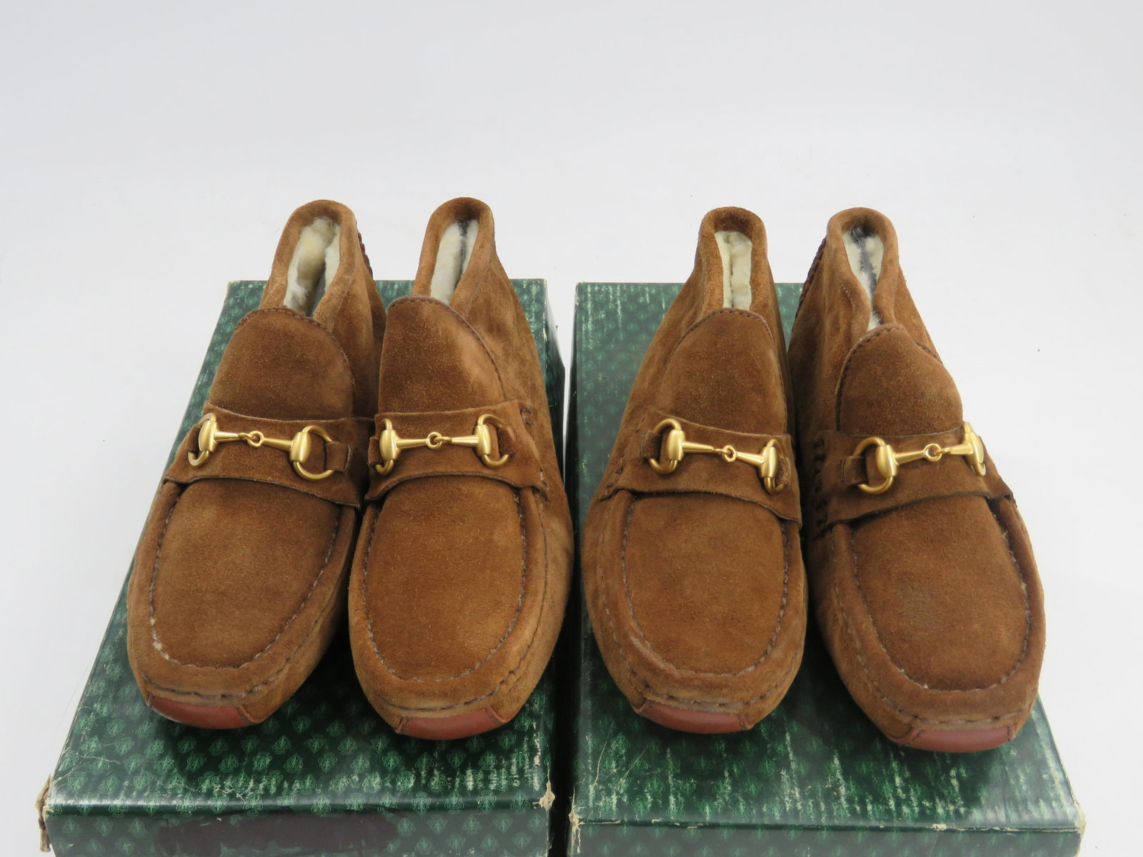 Lot of Two Gucci Kid's Suede Booties (1 of 6)