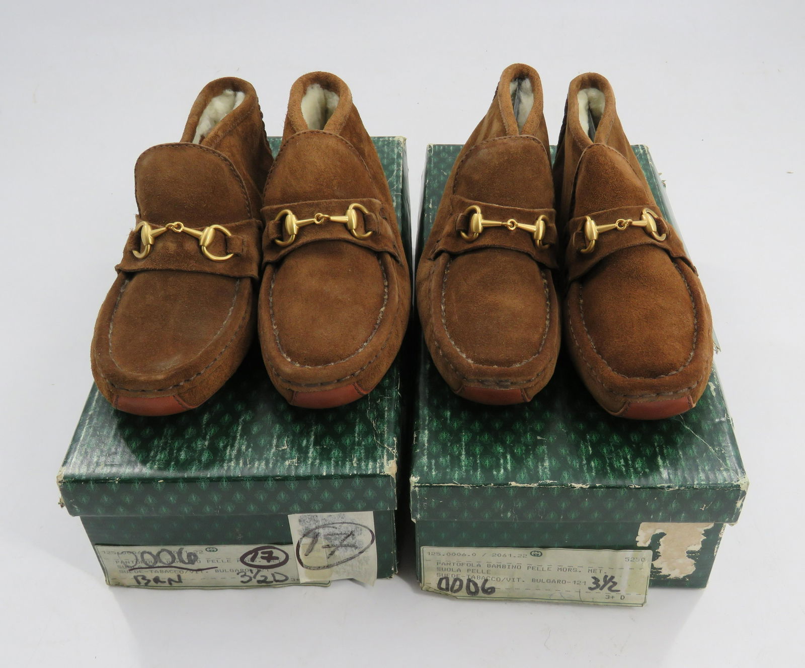 Lot of Two Gucci Kid's Suede Booties (1 of 7)