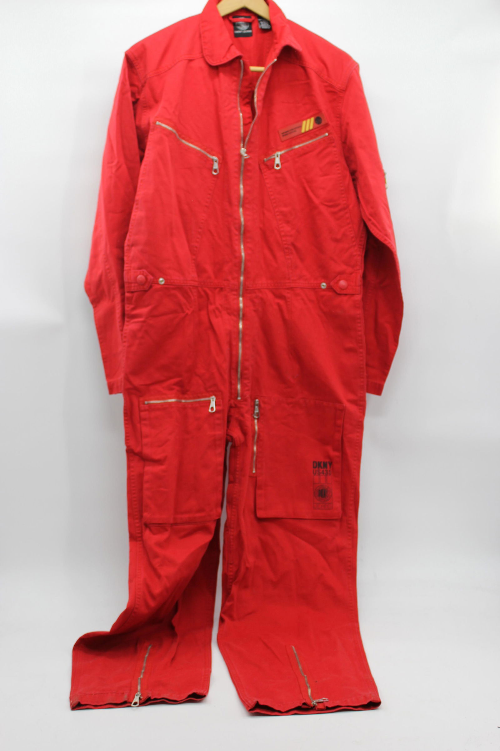 DKNY Red Women's Jumpsuit (1 of 6)