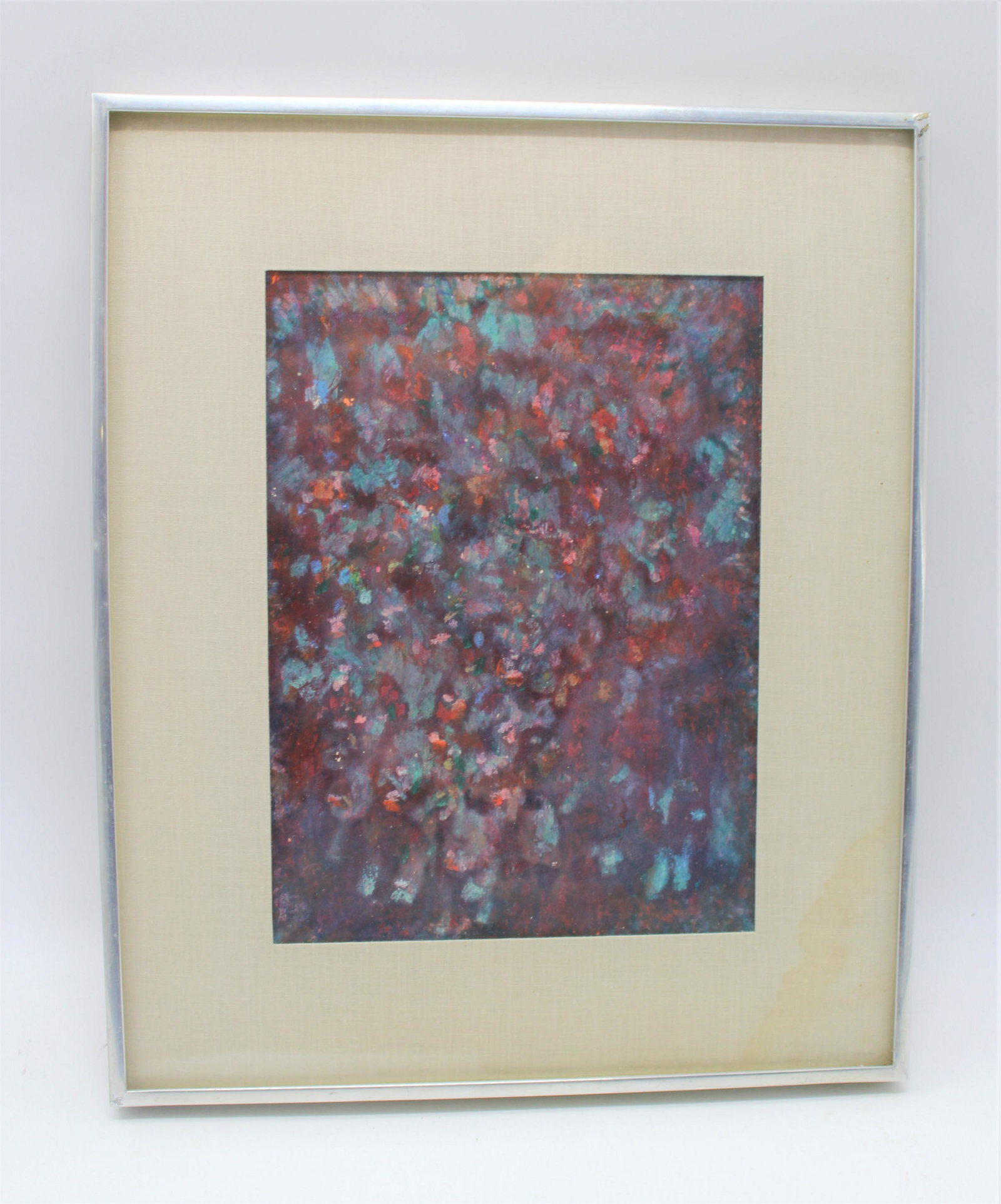 Vintage Beryl Barr-Sharrar Acrylic On Paper: Site - 11.5x8.25, frame 17x14.25.