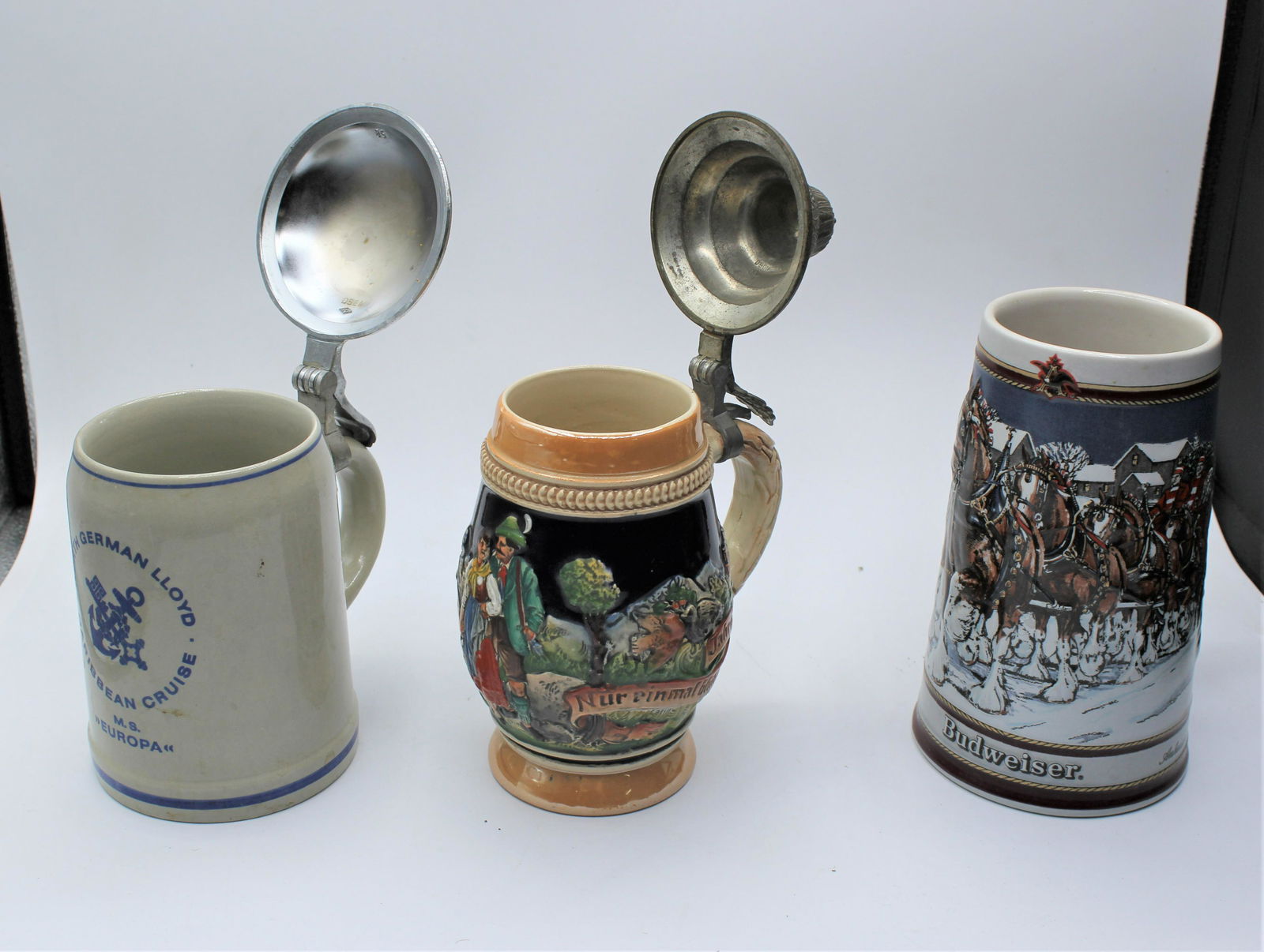 Lot of 3 Vintage Steins (1 of 9)