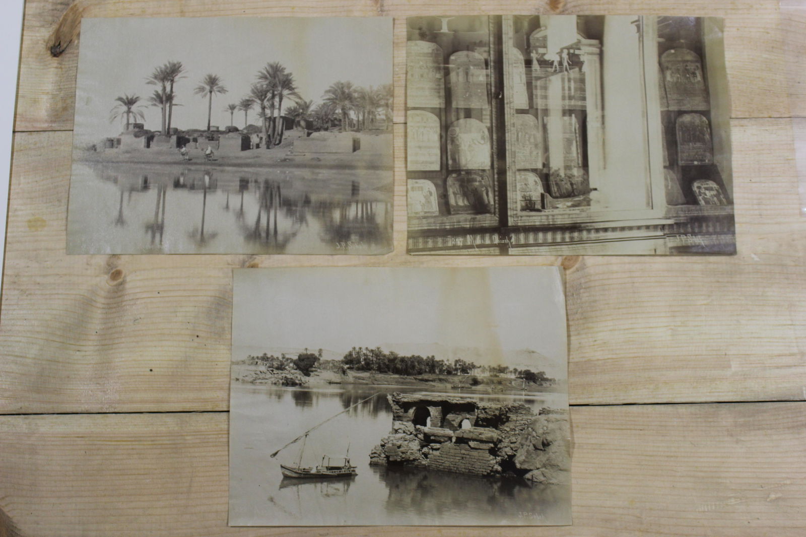 Lot of 3 Signed Jean Pascal Sebah Photographs (1 of 13)