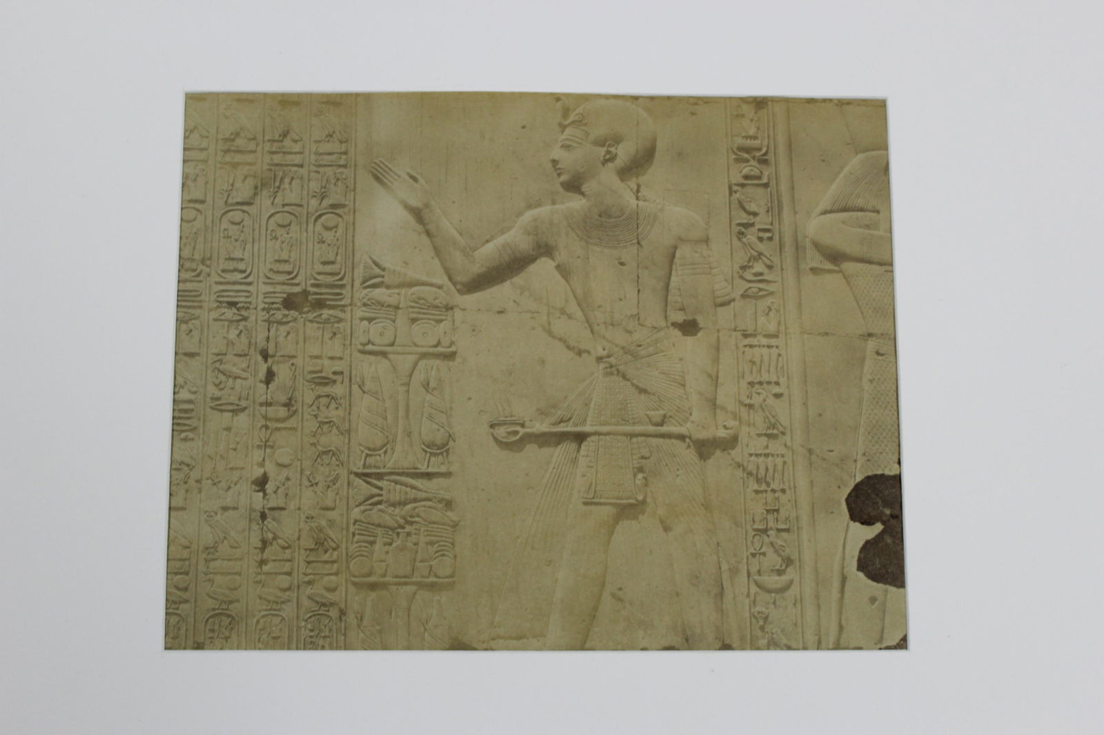 Jean Pascal Sebah Signed Photograph - Egyptian Heiroglyphs (1 of 6)