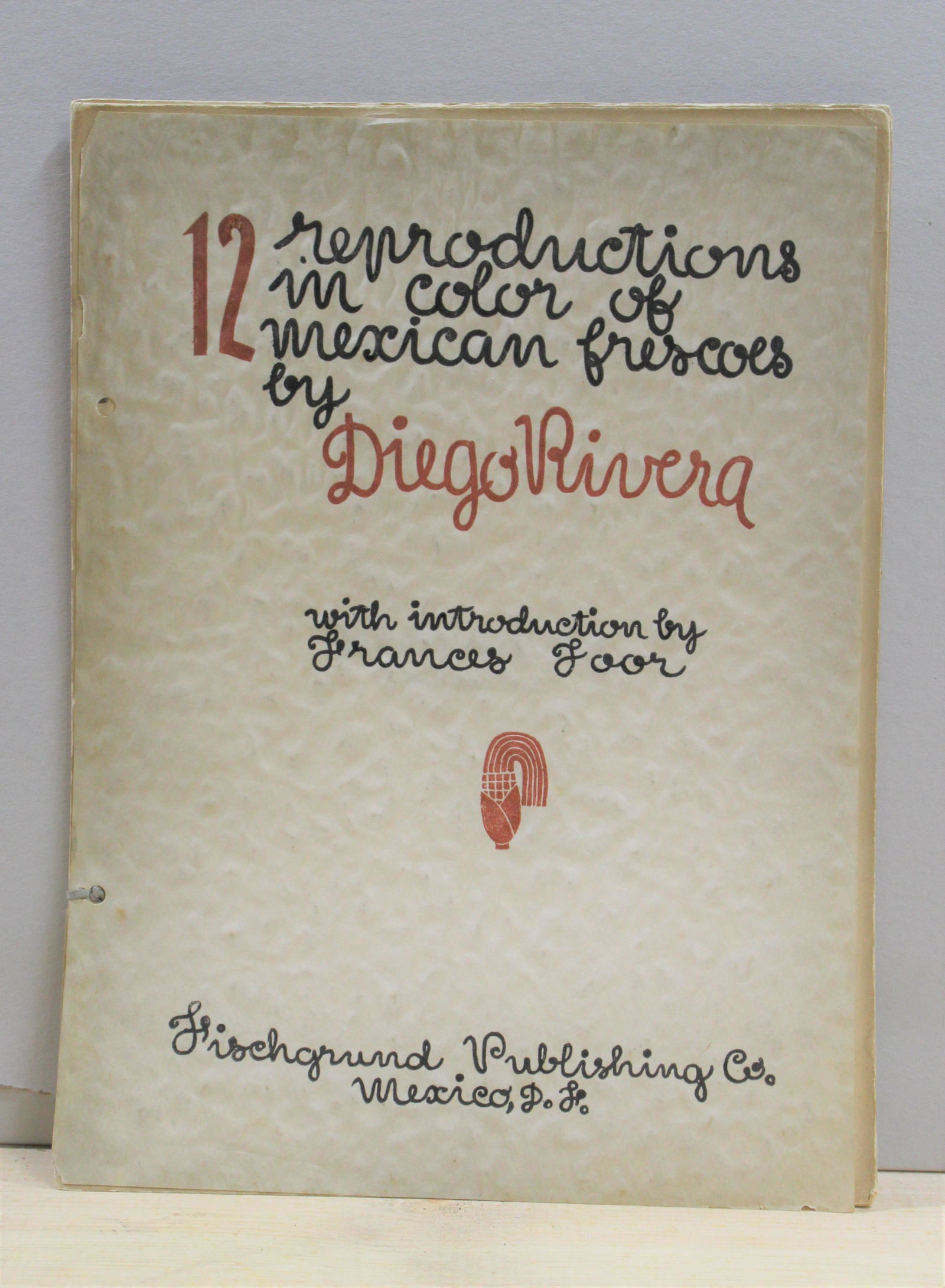 Collection of 12 Reproductions of Frescoes by Diego Rivera: Bound collection with an introduction by Frances Toor-- 10.5x14