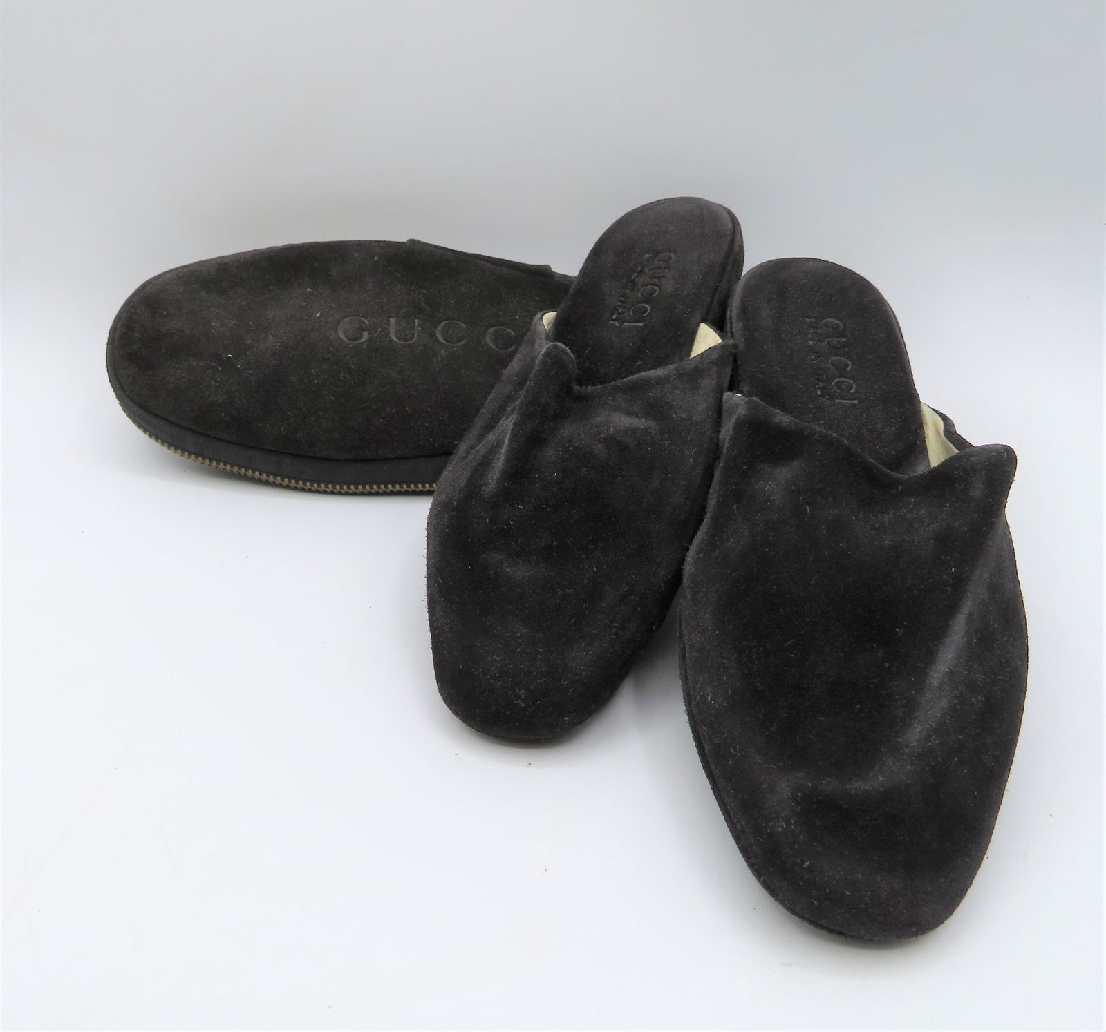 Gucci Black Suede Flats (1 of 3)