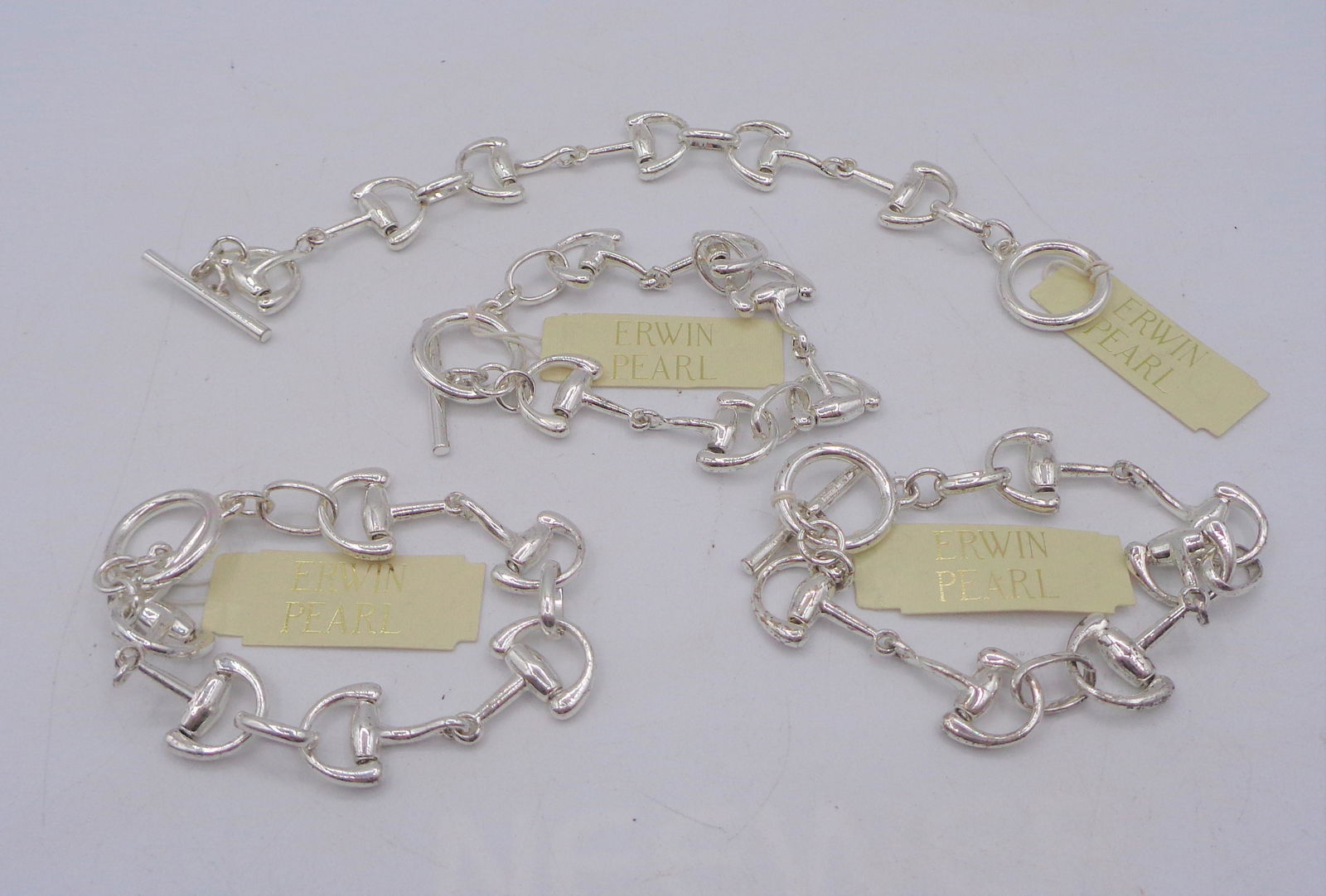 Lot of 4 Erwin Pearl Bracelets: Lot of 4 silver Erwin Pearl bracelets. These are a great staple item for any jewelry collection!