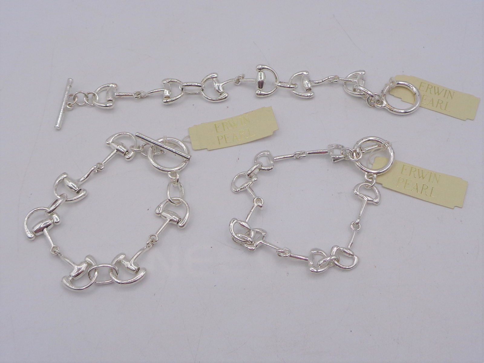 Erwin Pearl Bracelet Lot: Lot of 4 silver Erwin Pearl bracelets. These are a great staple item for any jewelry collection!
