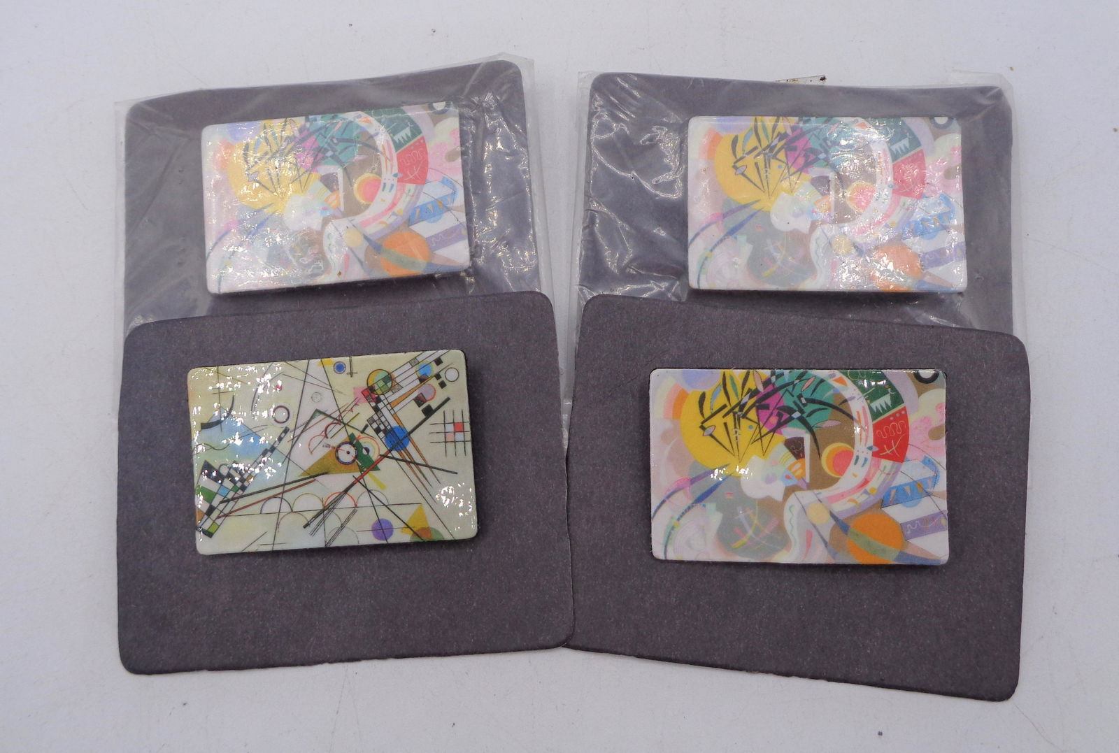 Lot of 4 Oil Canvas Pins (1 of 2)