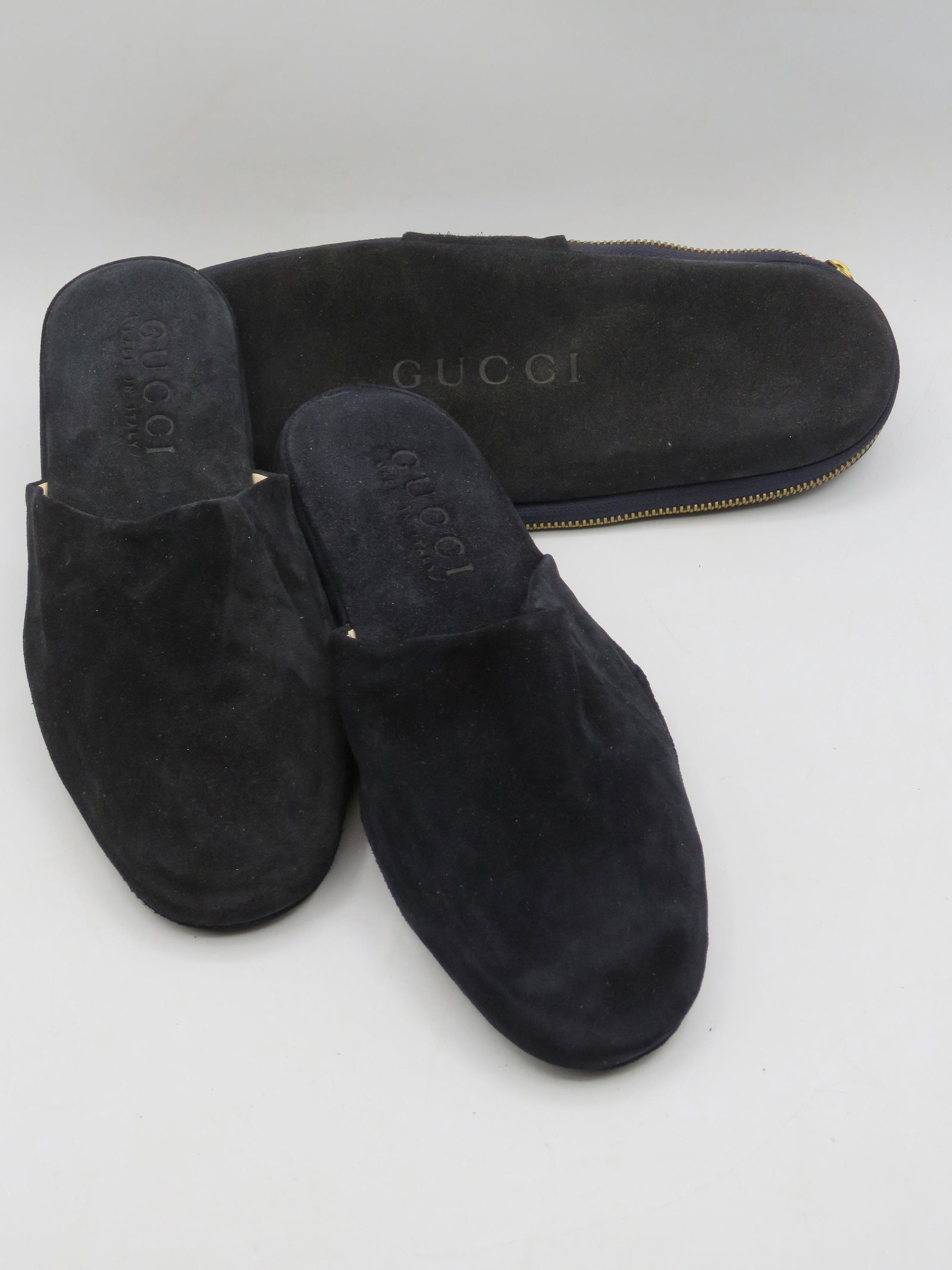 Gucci Black Suede Flats (1 of 3)