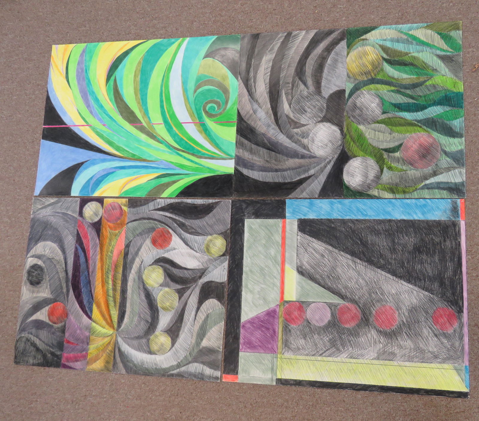 4 Signed Charles Domsky Pieces (1 of 9)