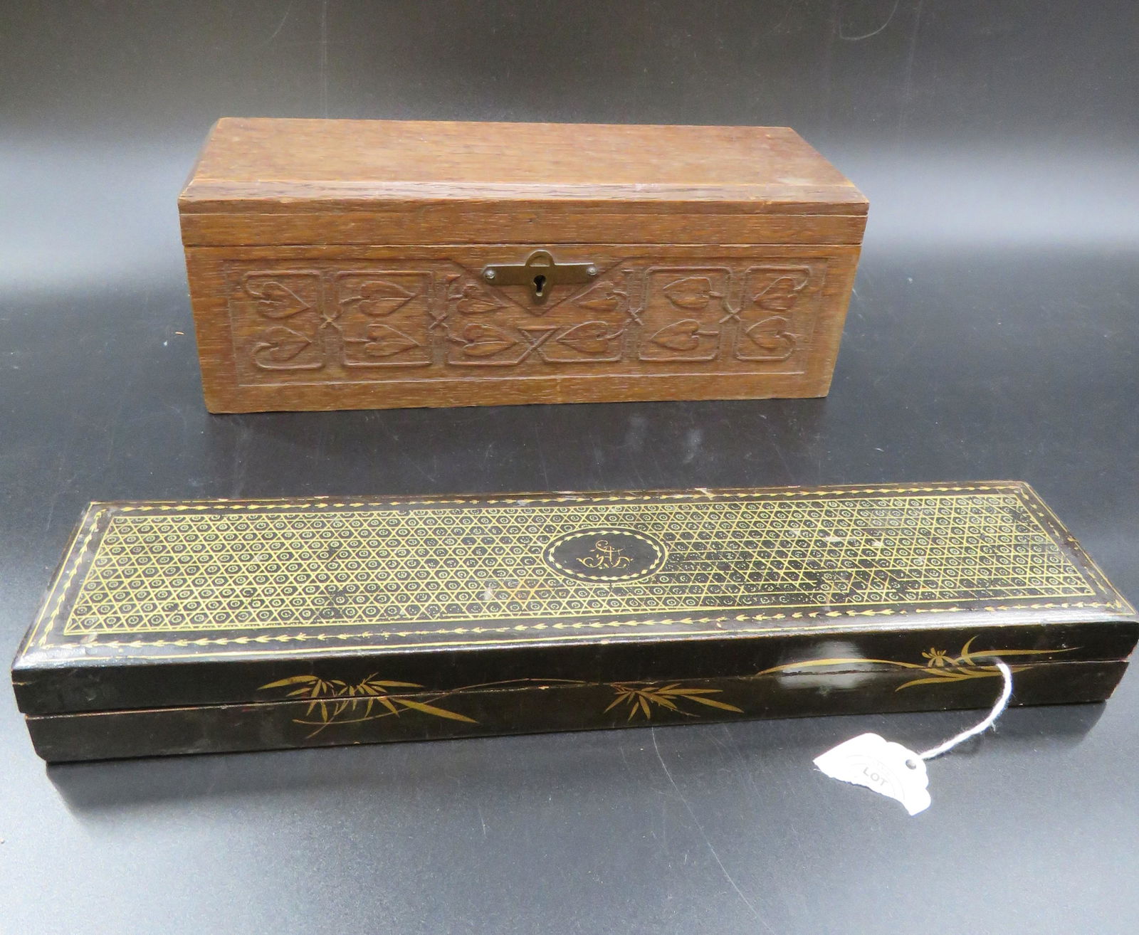 Lot of two Antique Boxes (1 of 8)