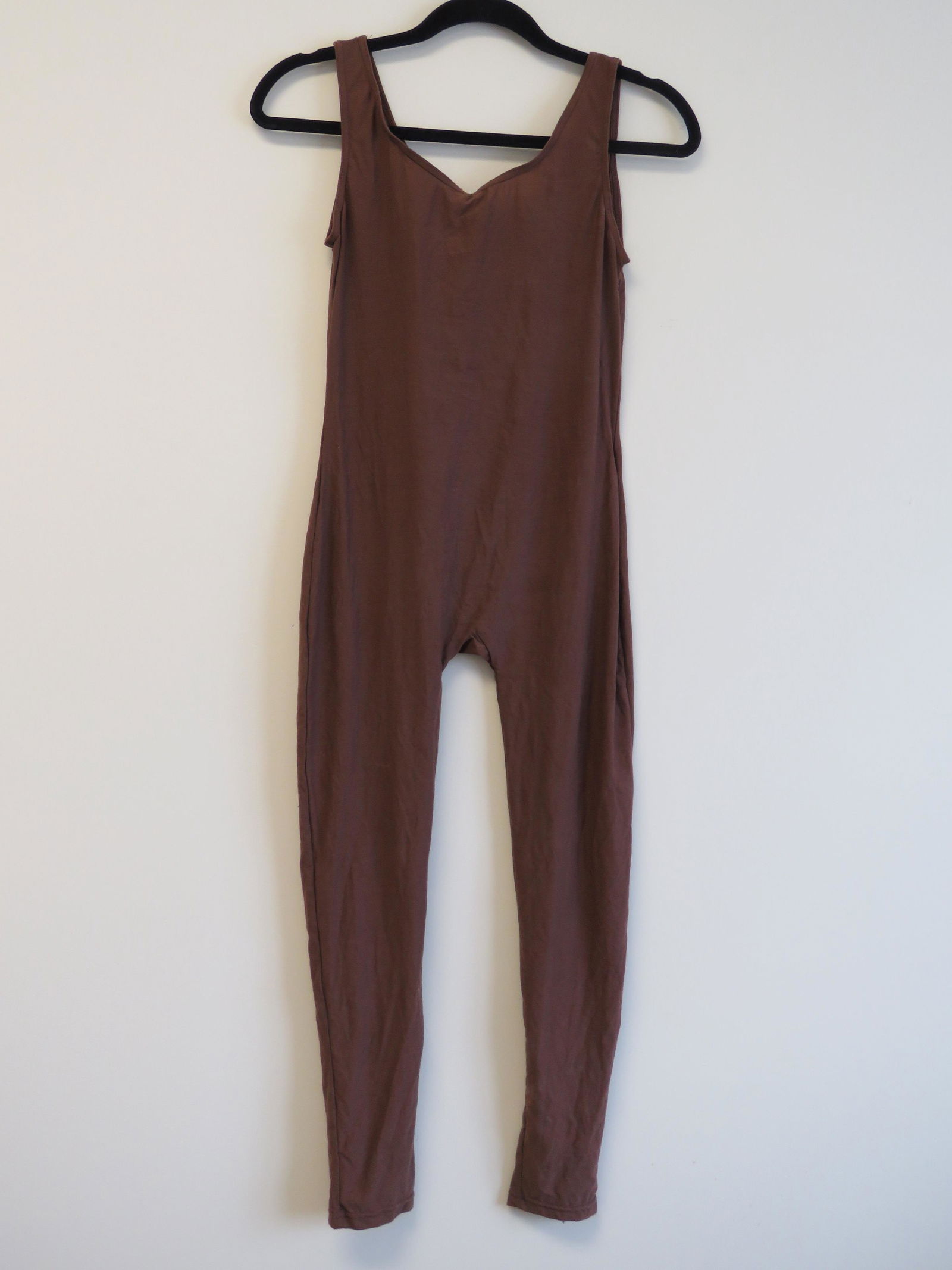 DKNY Brown Full Body suit: Size M, Long Body suit