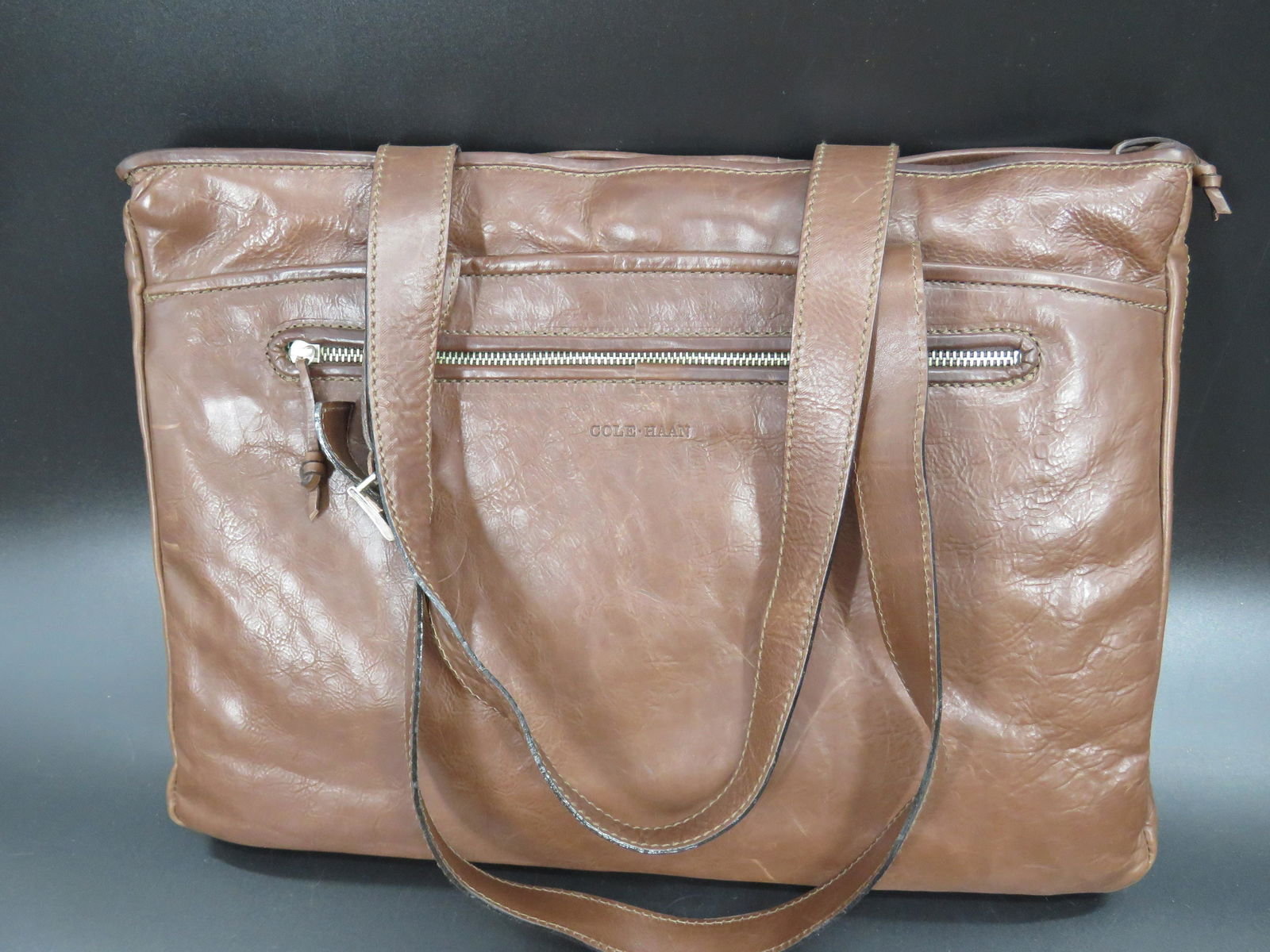 Cole Haan Brown Leather Bag (1 of 7)