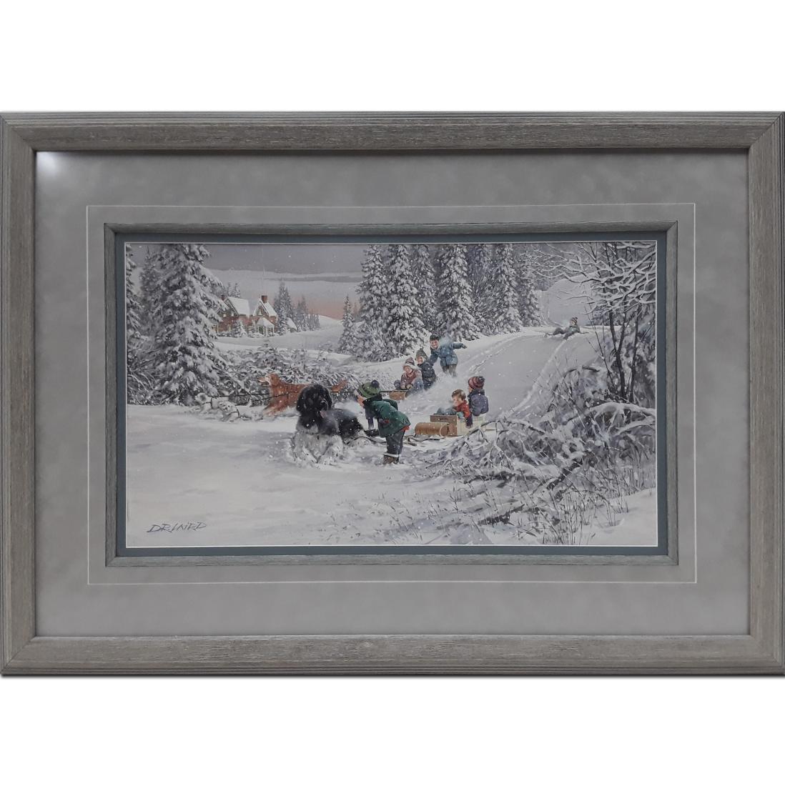 Doug Laird's "Don't Stop Now" Original Watercolour (1 of 6)