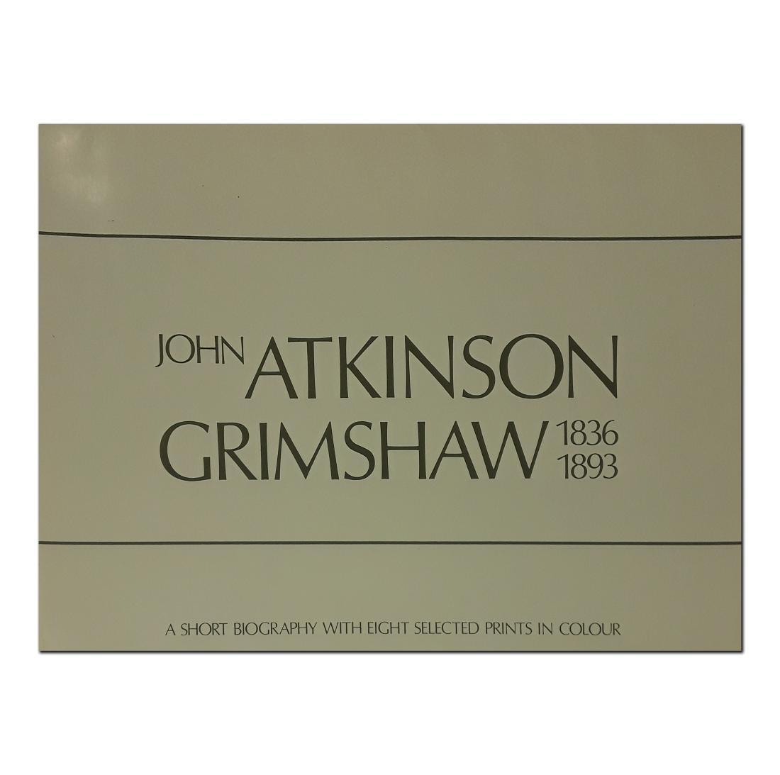 A Short Biography of John Atkinson Grimshaw With Eight: A beautiful oversized booklet of eight full coloured prints. Prints include 'Scarborough Skyline', 'Burning Off', 'Whitby', 'The Customs House Liverpool: Looking North', 'Scarborough Lights', 'Home Ag