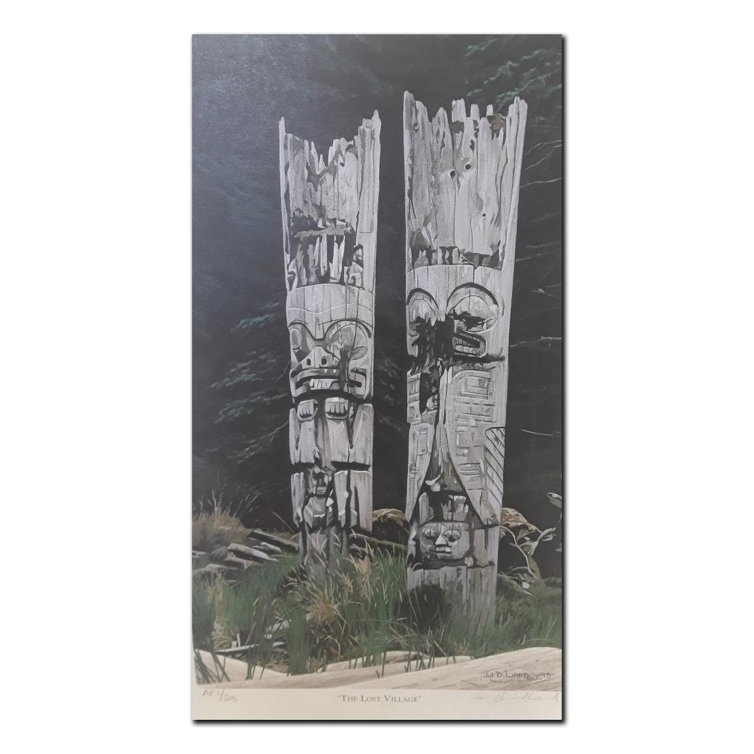 David Ward's "The Lost Village" Limited Edition Artist: David Ward's "The Lost Village" limited edition print signed and numbered Artist Proof 1/25 AP.This print is in mint condition and has never been framed. Dimensions:10" x 6"