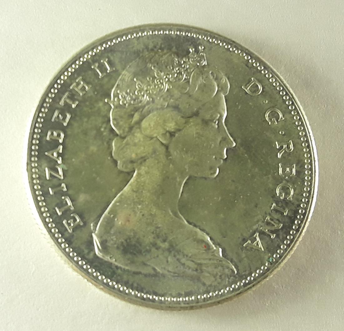 Canadian 1967 silver dollar Rotated Die Coin (1 of 2)