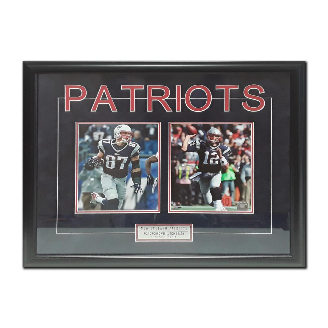 Rob Gronkowski and Tom Brady Limited Edition Framed (1 of 2)