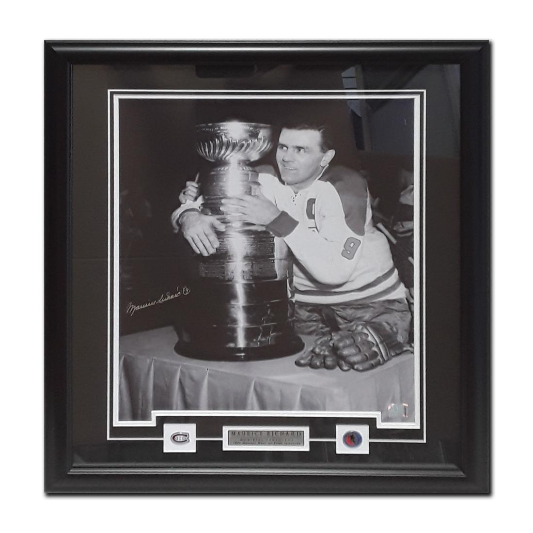 Framed and signed picture of Maurice Richard (1 of 3)