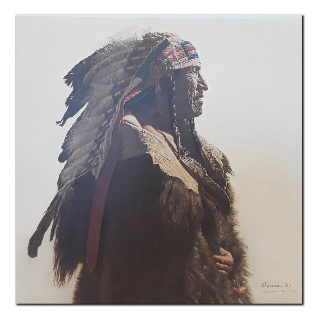 James Bama's "Crow Indian From Lodge Grass" Limited (1 of 2)