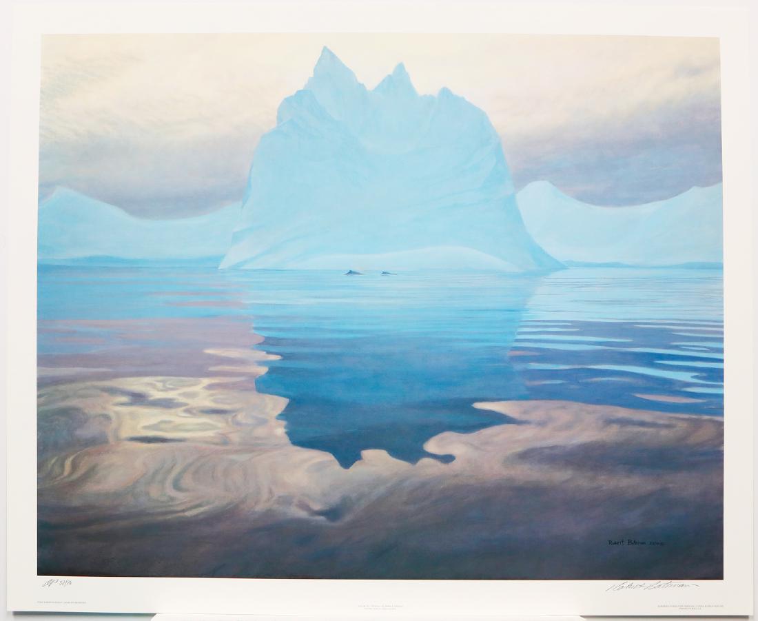 Robert Bateman's "Antarctic Evening - Humpback Whale": Robert Bateman's "Antarctic Evening - Humpback Whale" limited edition artist proof print signed and numbered AP 52/ . This print is in mint condition and has never been framed. "There have been many m