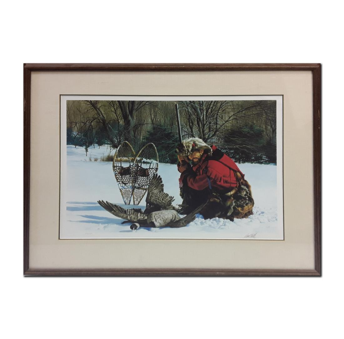 Paul Calle Limited Edition Framed Print: Paul Calle limited edition print signed and numbered 595/950. This has been custom framed and double matted using acid free matting. Image- 18" x 23". Frame- 28 1/2" x 33 1/2"