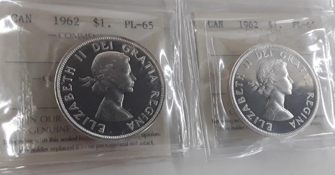 Canadian  1962 Prooflike Silver Dollar Coin Collection (1 of 10)
