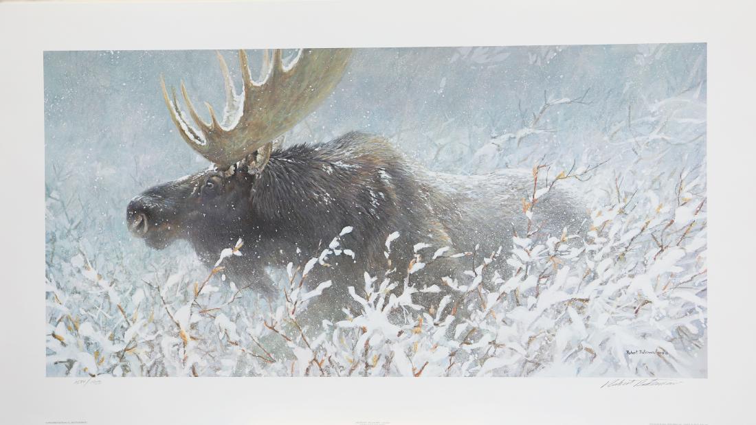 Robert Bateman's "Winter Run - Bull Moose" Limited (1 of 1)