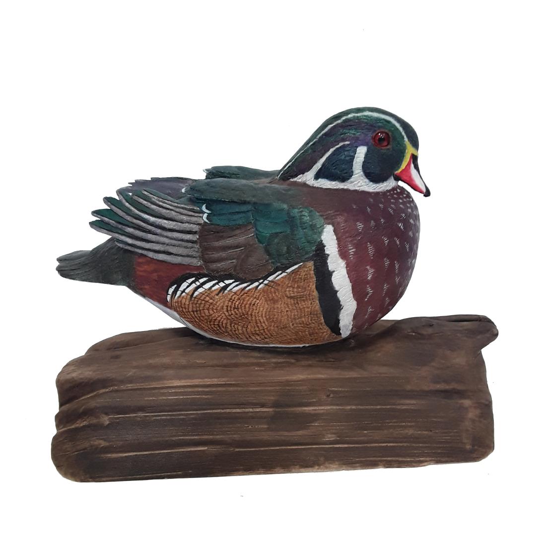 Tony Bendig's Duck Drake Decoy Carving (1 of 4)