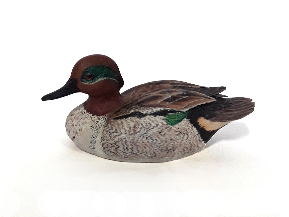 Tony Bendig's Teal Decoy Carving (1 of 4)