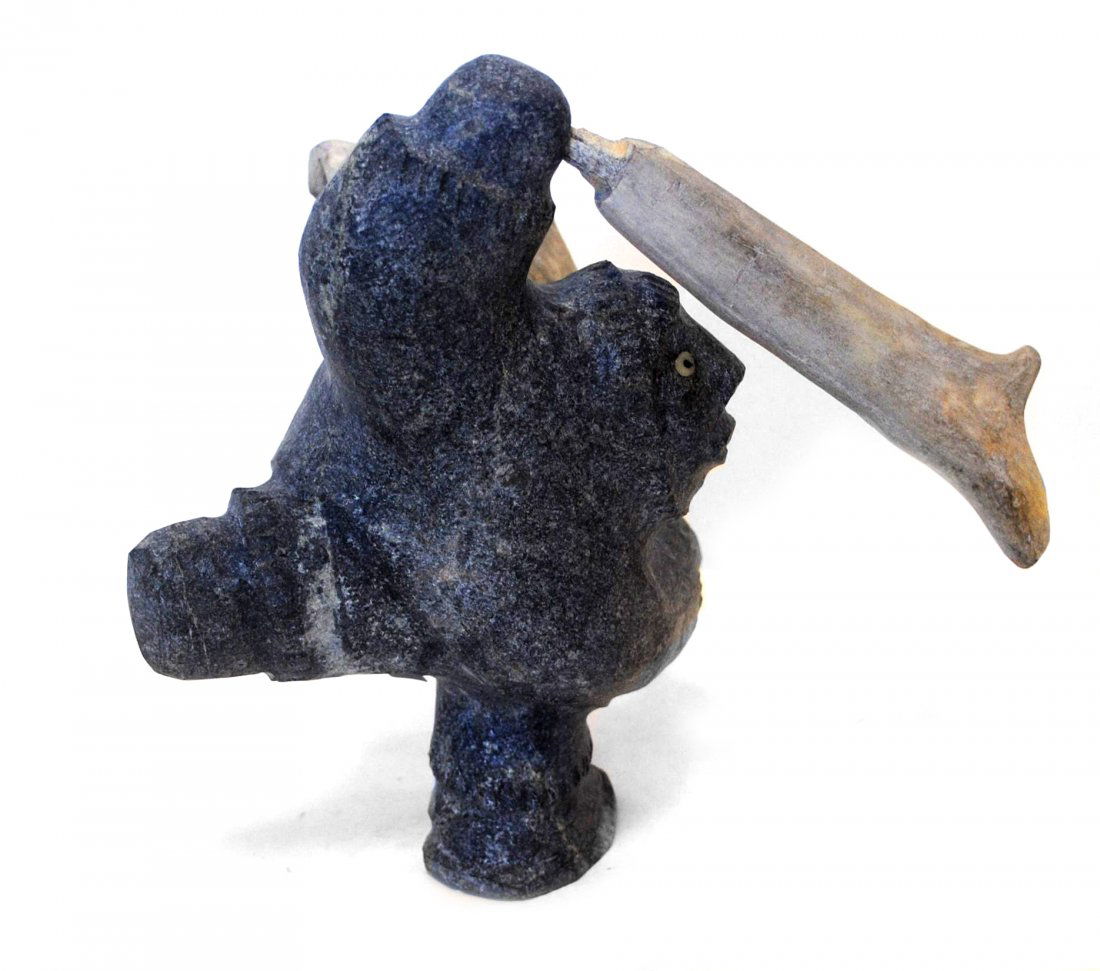 Louie Makkituq's "Hunter" Sculpture (1 of 6)