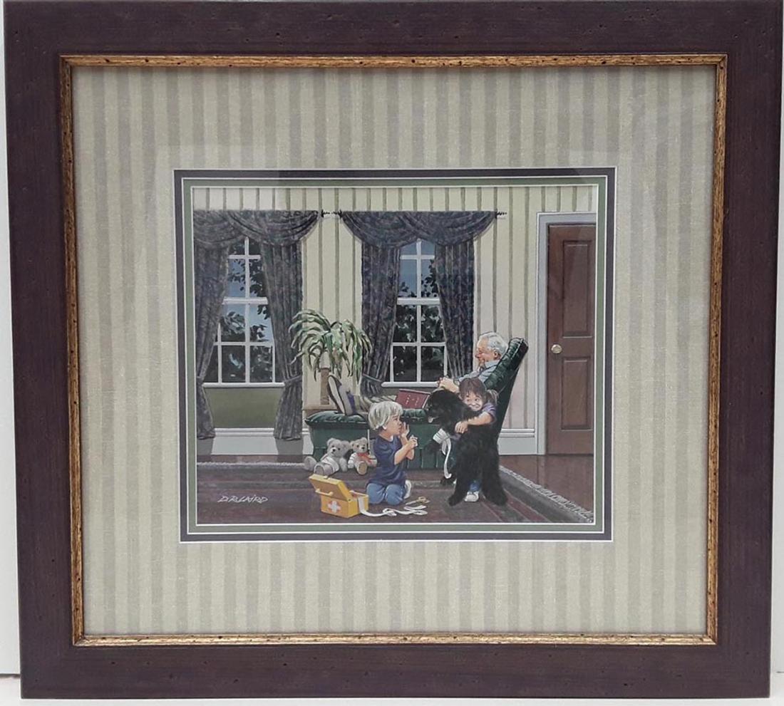 Doug Laird's "Grandpa's Repose" Original Watercolour (1 of 4)