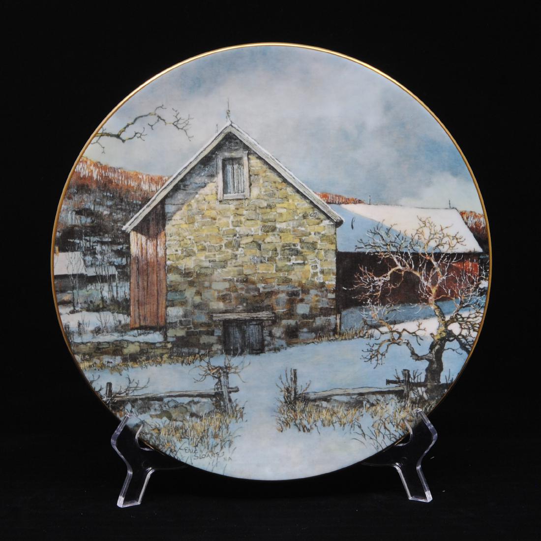 Royal Doulton "Pennsylvania Pastorale" LE 1st Series: Royal Doulton "Pennsylvania Pastorale" collector plate. From an original work of art by Eric Sloane. This is a limited edition 5,043/15,000. First of a series 1977. This plate is in pristine condition