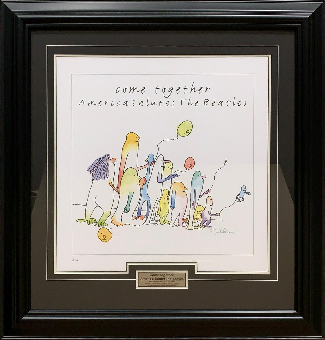 Come Together: America Salutes The Beatles: Come Together: America Salutes The Beatles, numbered 08994. Album Release: April 25, 1995. Album Cover Artwork by: John Lennon. This is a part of a pre-printed signature edition. This piece has been p