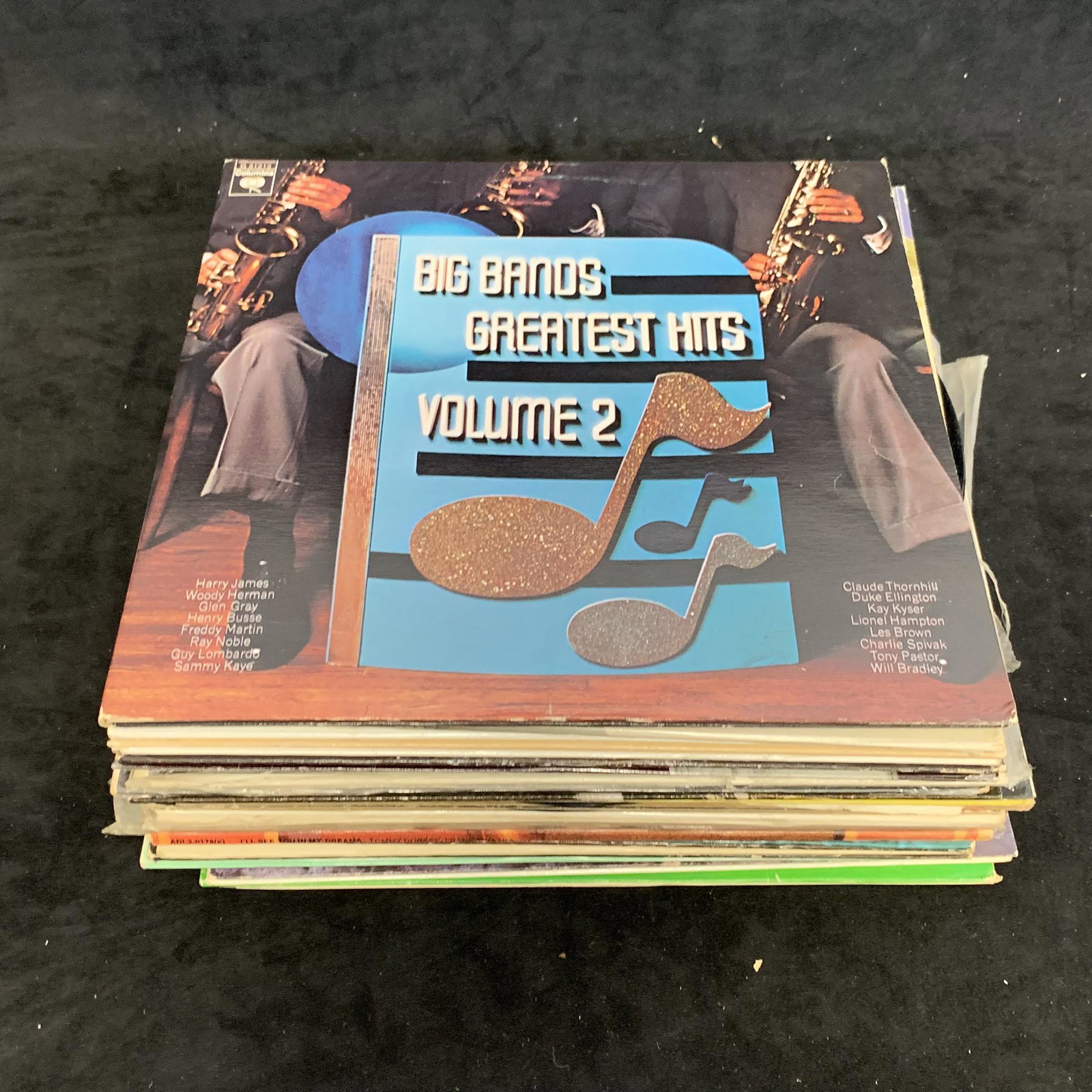 Collection of 25 Vintage Records and Albums: A collection of 25 vintage records and albums. Records include- Manuel at the Music of the Mountains "Moutain Fiesta", The Andy Stewart Collection, The Great Tommy Dorsey Orchestra "I'm Getting Sentim