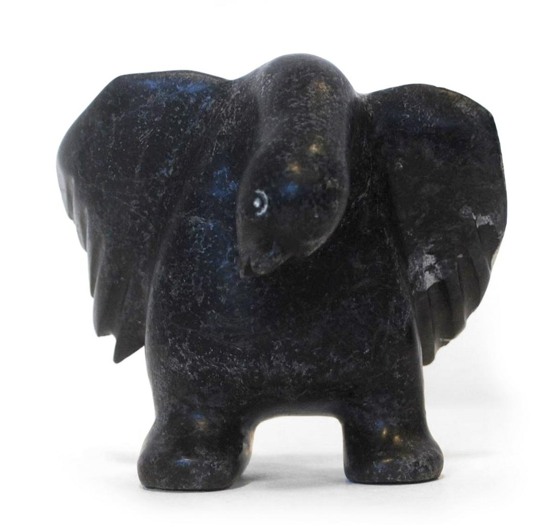 Maudie Ohiktook's "Dancing Goose" Sculpture: Maudie Ohiktook's "Dancing Goose" original Inuit carving. Carved in 2000, from the community of Taloyoak. 3 3/4" x 4 1/2" x 3 5/8"2 3/4" x 4 1/2" x 3 5/8"