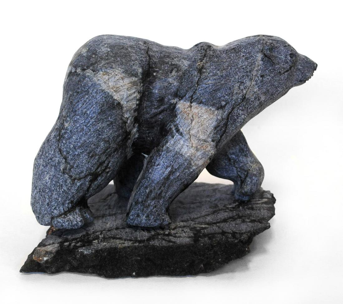 Putuguk Ashevak's "Bear" Original Inuit Carving: Putuguk Ashevak's "Bear" original Inuit carving. Carved in 1992 from the community of Taloyoak. 7" x 5" x 5 1/2".7" x 5" x 5 1/2"