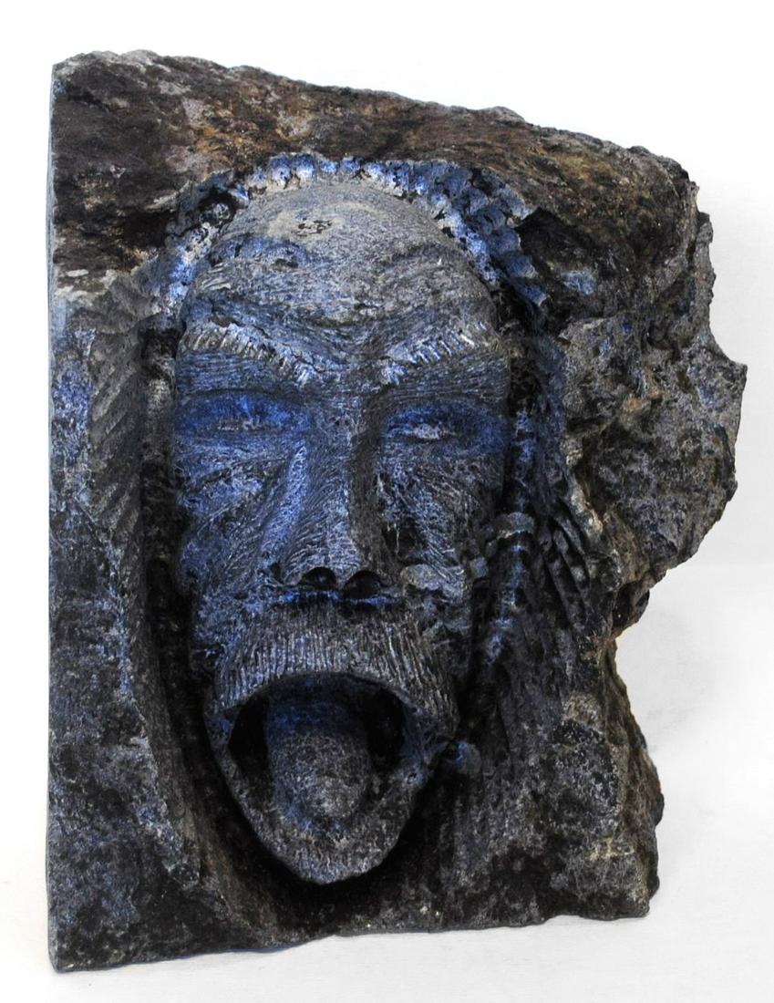 Putuguk Ashevak's "Face" Original Inuit Carving: Putuguk Ashevak's "Face" original Inuit carving. Carved in 1999, from the community of Taloyoak. 6" x 4 1/4" x 6"6" x 4 1/4" x 6"