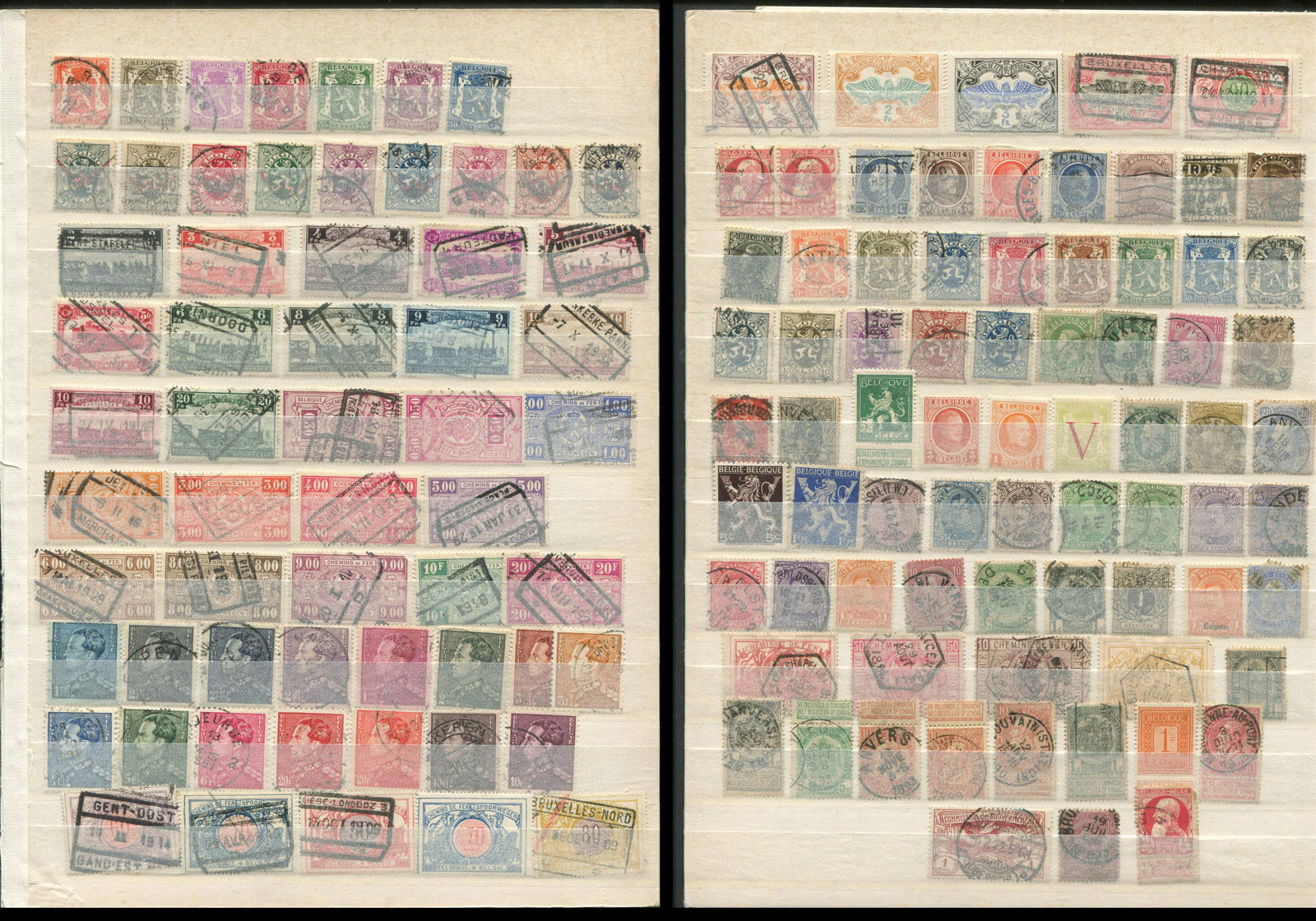 Belgium Stamp Collection - 134 Stamps (1 of 3)