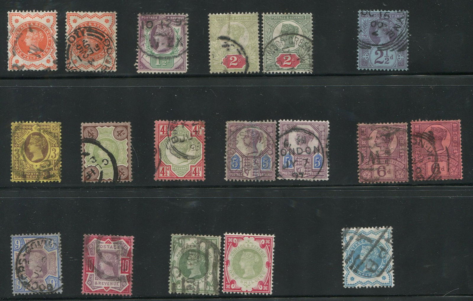 Great Birtain Victoria Jubilee Stamp Collection (1 of 1)