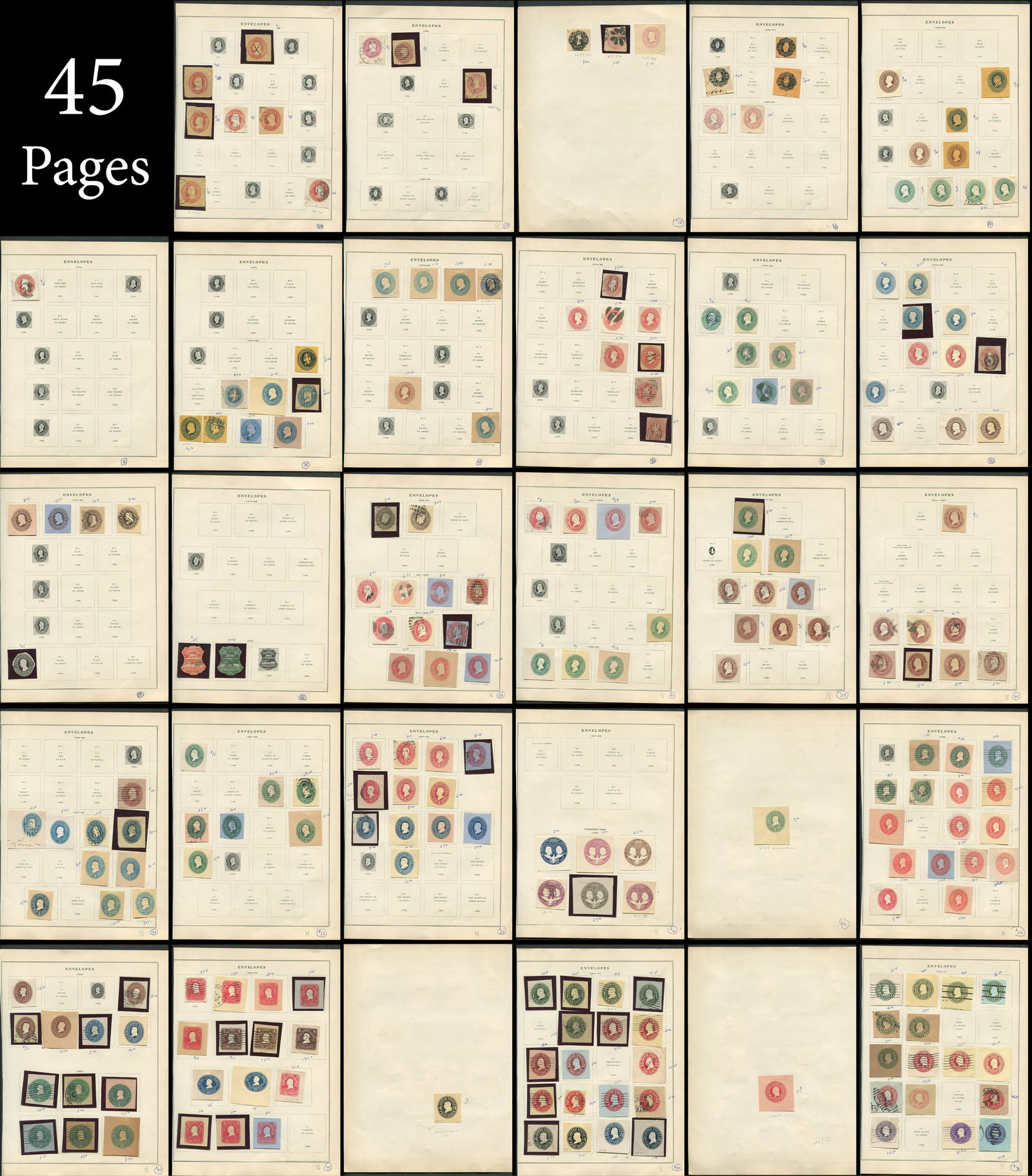 USA 1853- Envelope Stamp Collection (1 of 10)