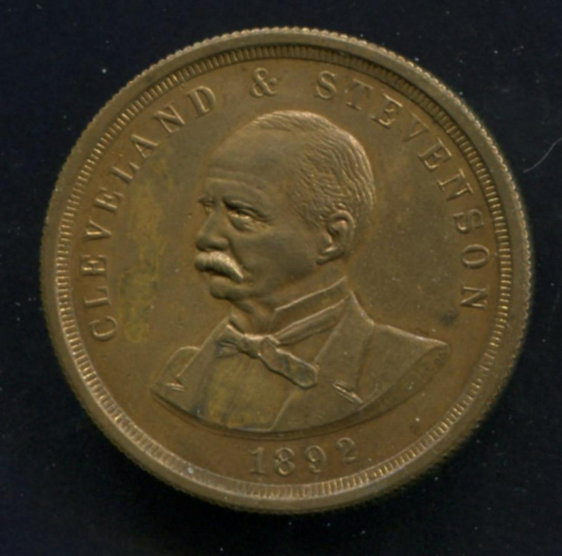 My Stack on Cleveland - Stevenson 1892 Campaign Pill (1 of 4)