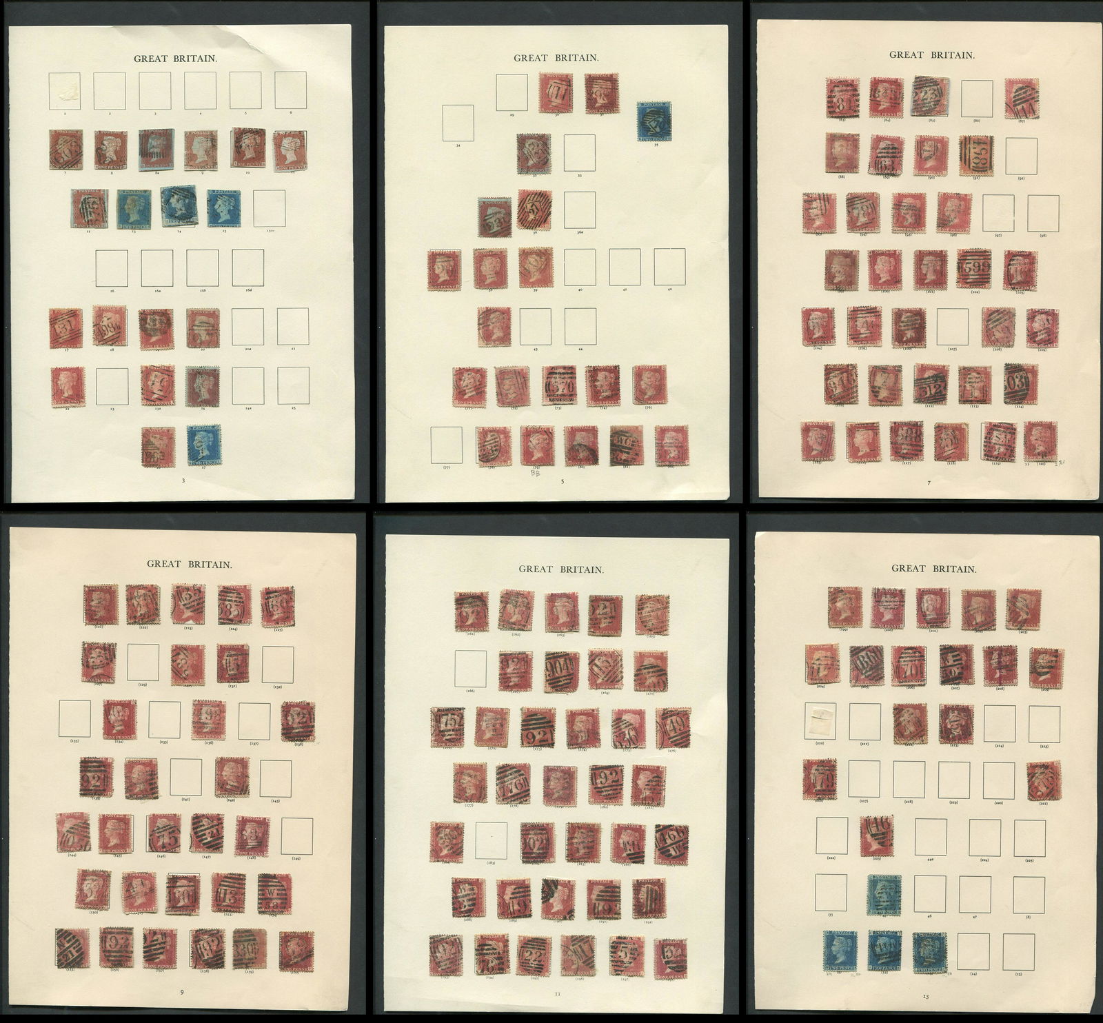 Great Britain 1841-79 One Penny Red and Two Pence (1 of 7)