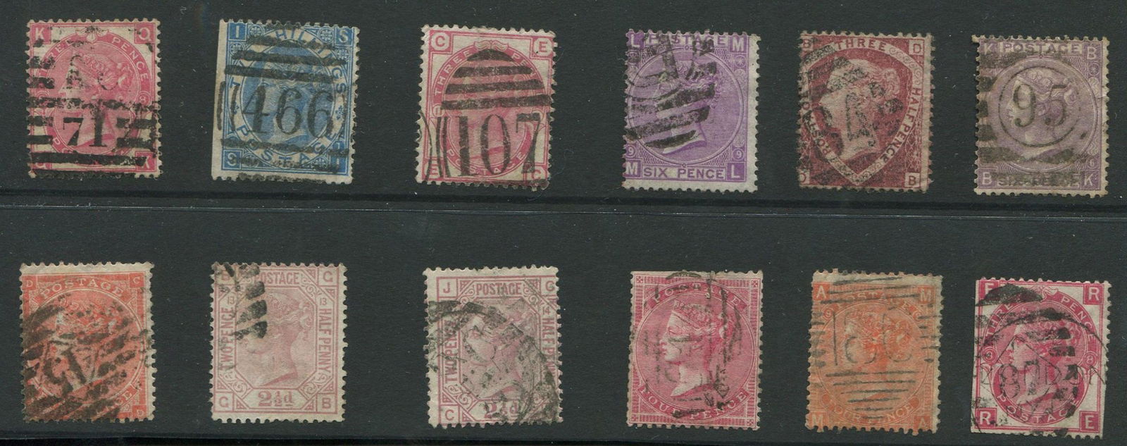 Great Britain 1857-76 Stamp Collection (1 of 1)