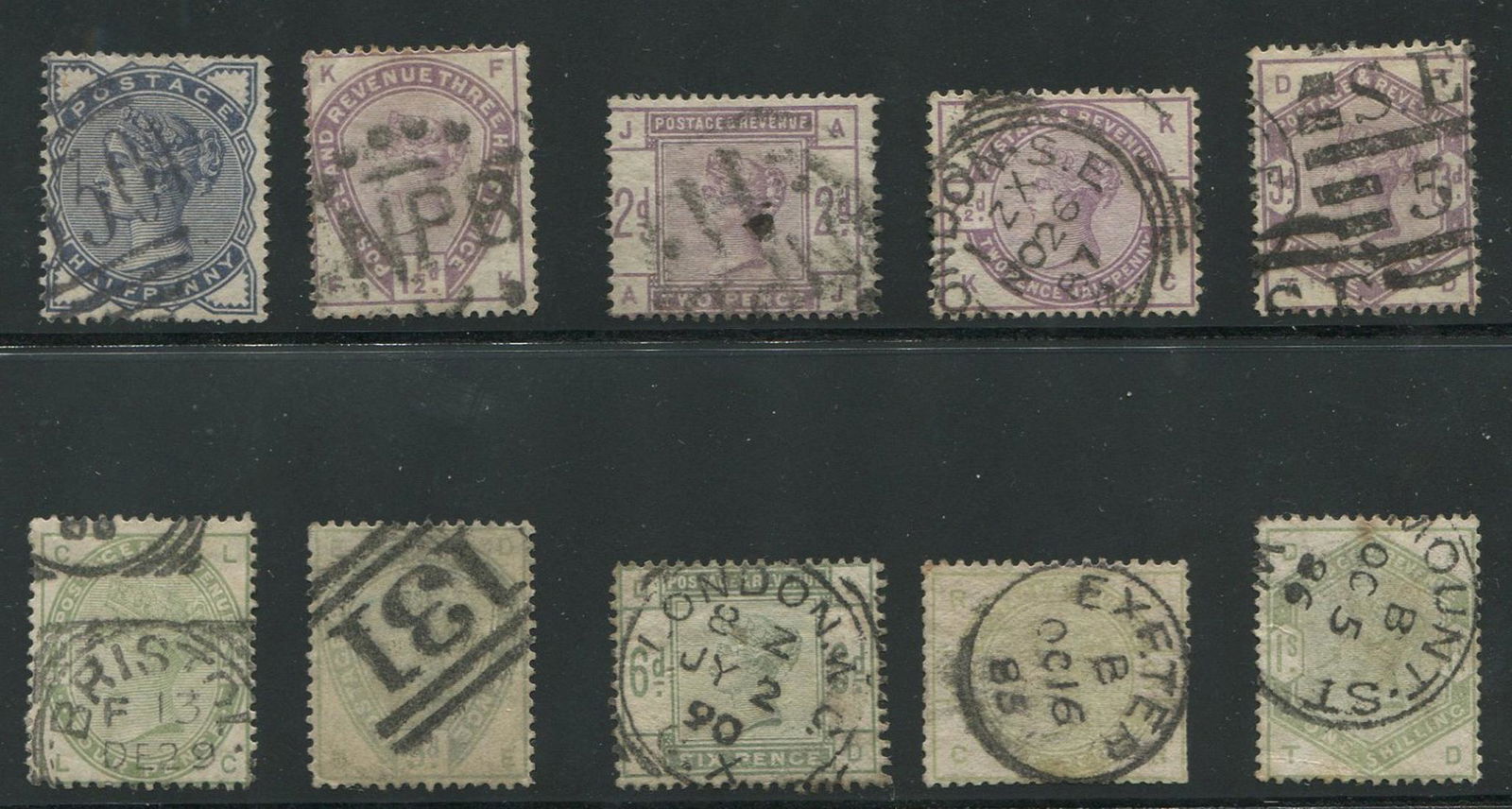 Great Britain 1883-84 Rare Stamp Collection (1 of 1)