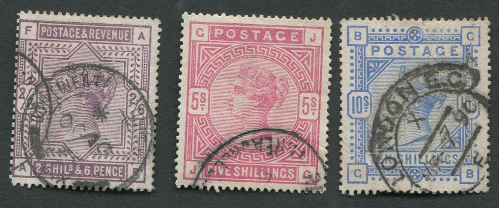 Great Britain 1883-84 Set of 3 Stamps (1 of 2)